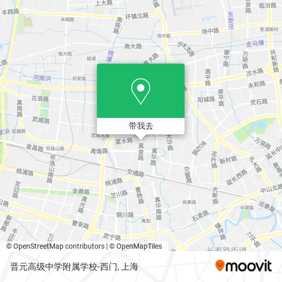晋元高级中学附属学校-西门地图