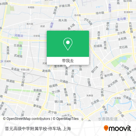晋元高级中学附属学校-停车场地图