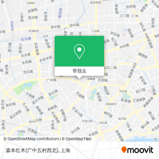 森本红木(广中五村西北)地图