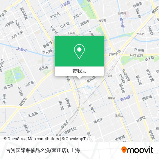 古资国际奢侈品名洗(莘庄店)地图