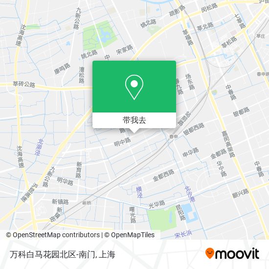 万科白马花园北区-南门地图