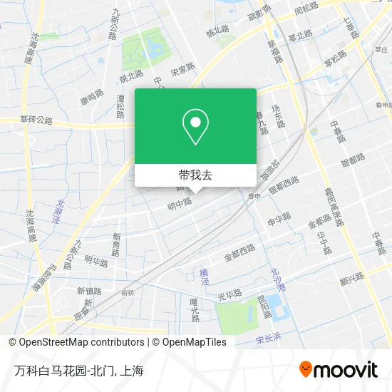 万科白马花园-北门地图