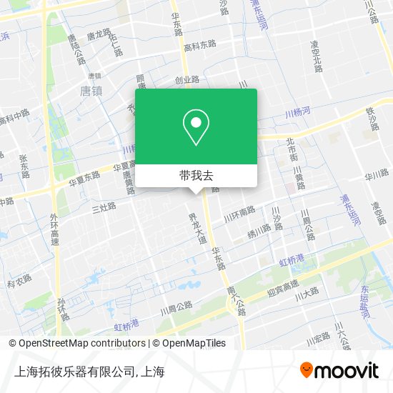 上海拓彼乐器有限公司地图