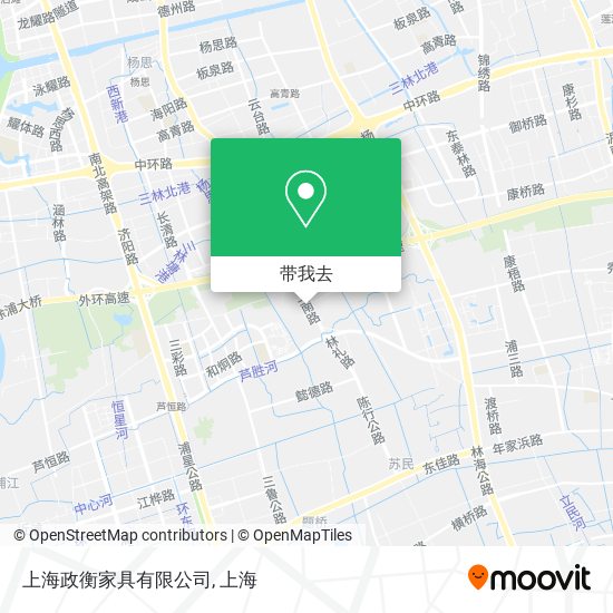 上海政衡家具有限公司地图