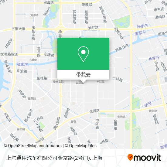 上汽通用汽车有限公司金京路(2号门)地图