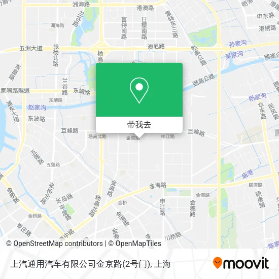 上汽通用汽车有限公司金京路(2号门)地图