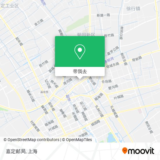 嘉定邮局地图