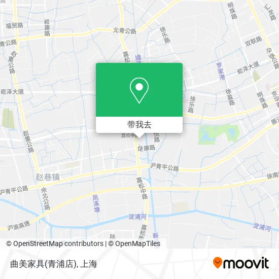 曲美家具(青浦店)地图