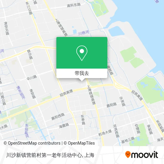 川沙新镇营前村第一老年活动中心地图