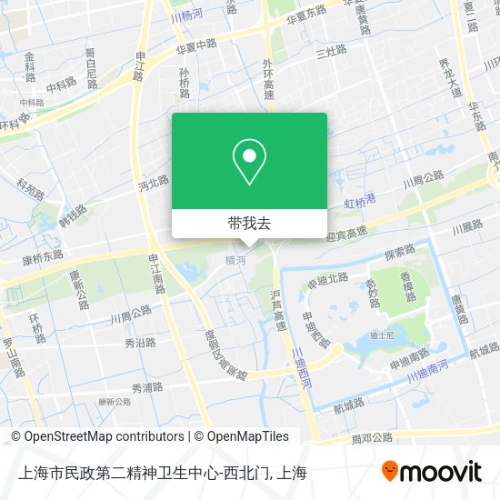 上海市民政第二精神卫生中心-西北门地图