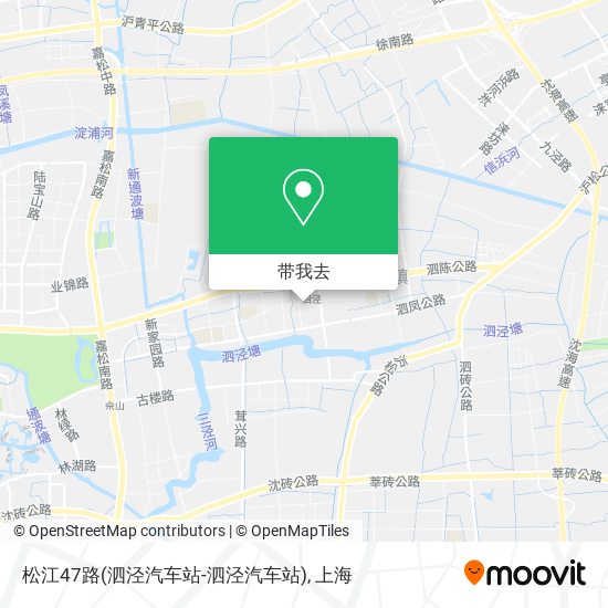 松江47路(泗泾汽车站-泗泾汽车站)地图