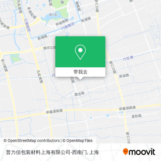 普力信包装材料上海有限公司-西南门地图