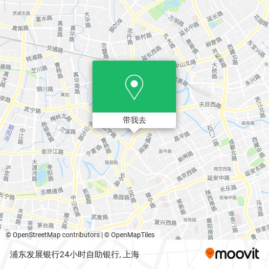浦东发展银行24小时自助银行地图