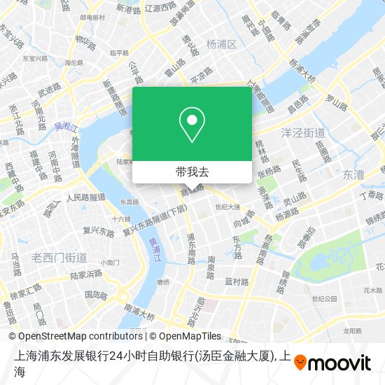上海浦东发展银行24小时自助银行(汤臣金融大厦)地图