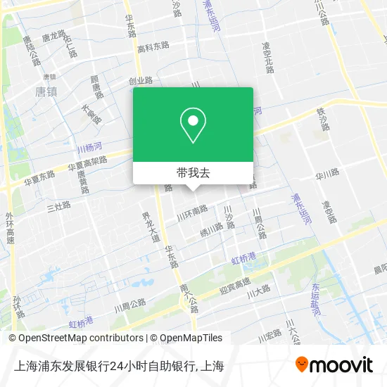 上海浦东发展银行24小时自助银行地图