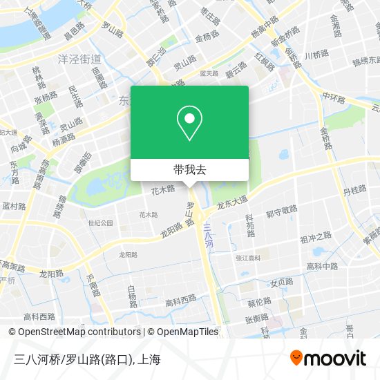 三八河桥/罗山路(路口)地图