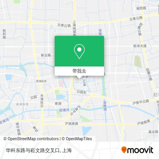 华科东路与崧文路交叉口地图