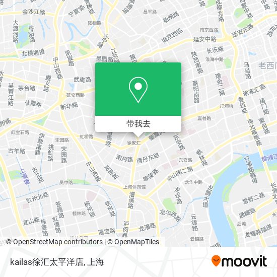 kailas徐汇太平洋店地图