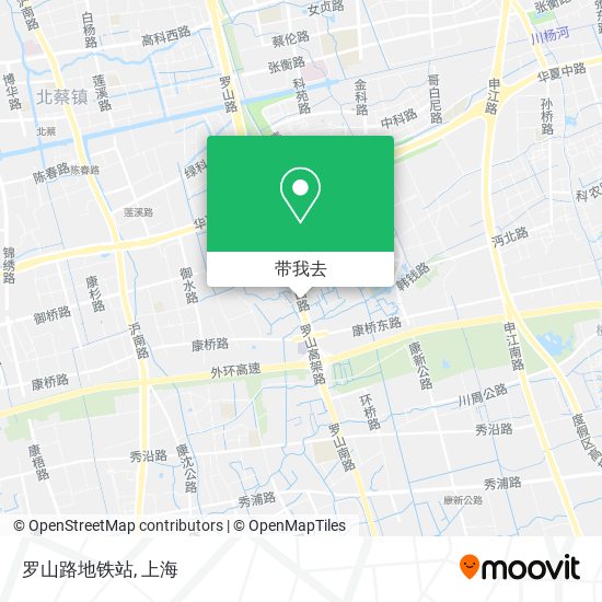 罗山路地铁站地图