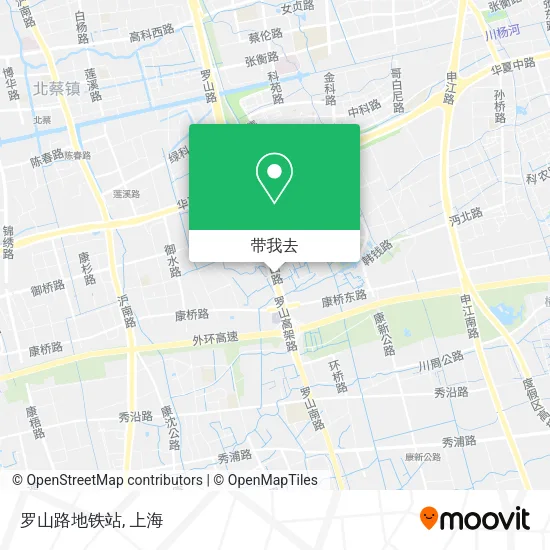 罗山路地铁站地图