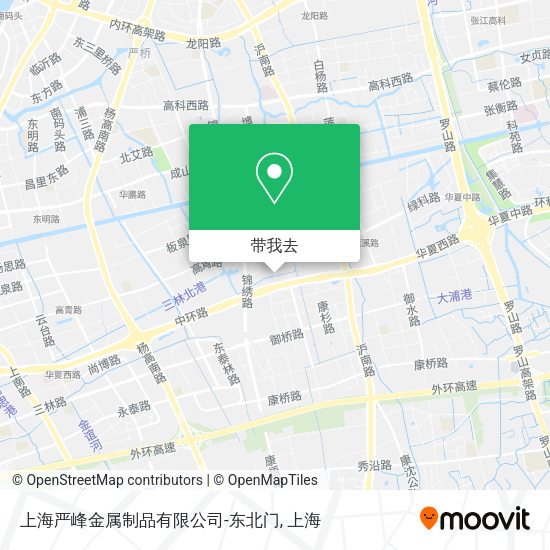 上海严峰金属制品有限公司-东北门地图