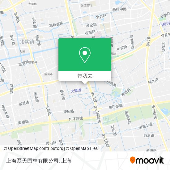 上海磊天园林有限公司地图