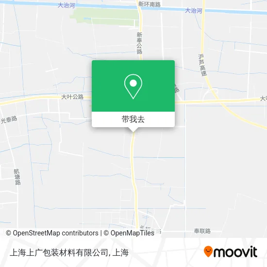 上海上广包装材料有限公司地图