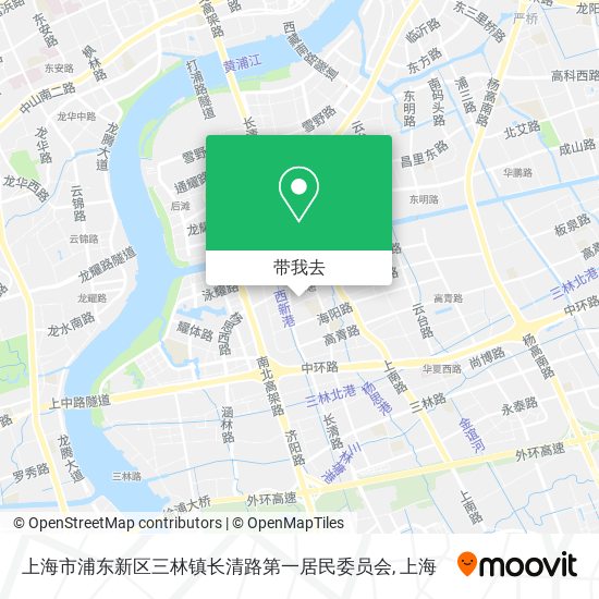 上海市浦东新区三林镇长清路第一居民委员会地图