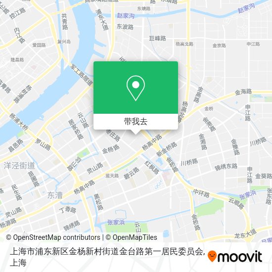 上海市浦东新区金杨新村街道金台路第一居民委员会地图