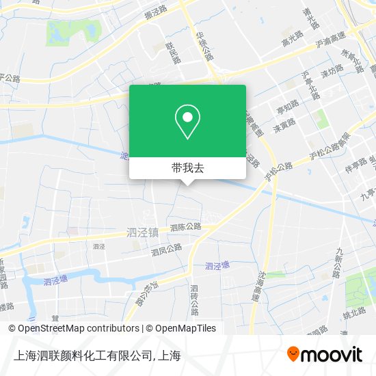 上海泗联颜料化工有限公司地图