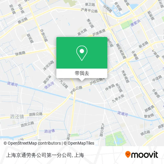 上海京通劳务公司第一分公司地图