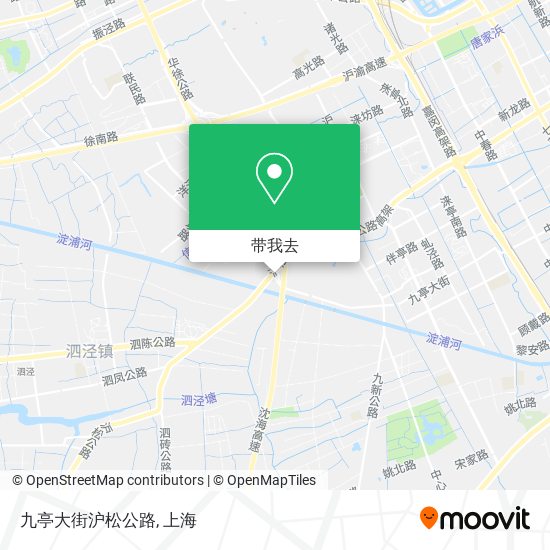 九亭大街沪松公路地图