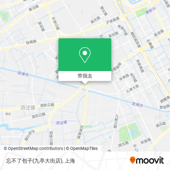 忘不了包子(九亭大街店)地图