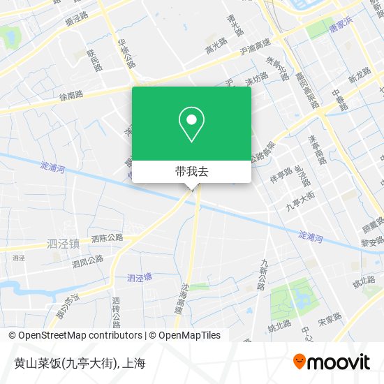 黄山菜饭(九亭大街)地图