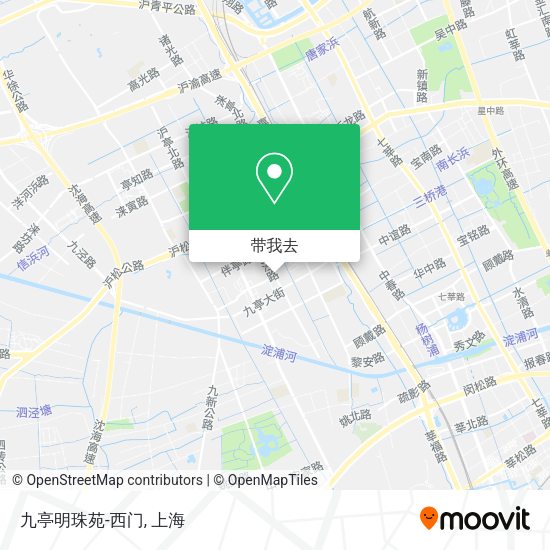 九亭明珠苑-西门地图