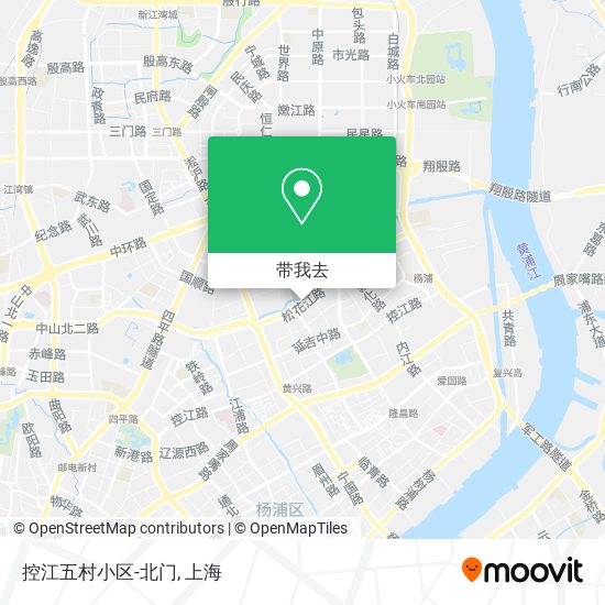 控江五村小区-北门地图