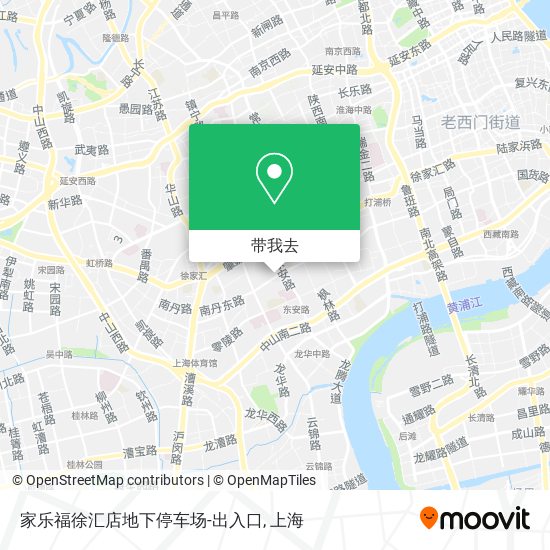 家乐福徐汇店地下停车场-出入口地图