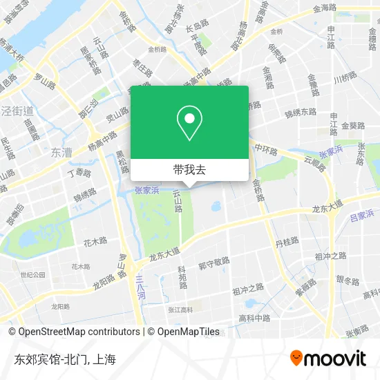 东郊宾馆-北门地图