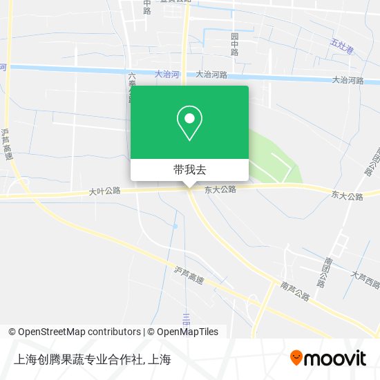 上海创腾果蔬专业合作社地图