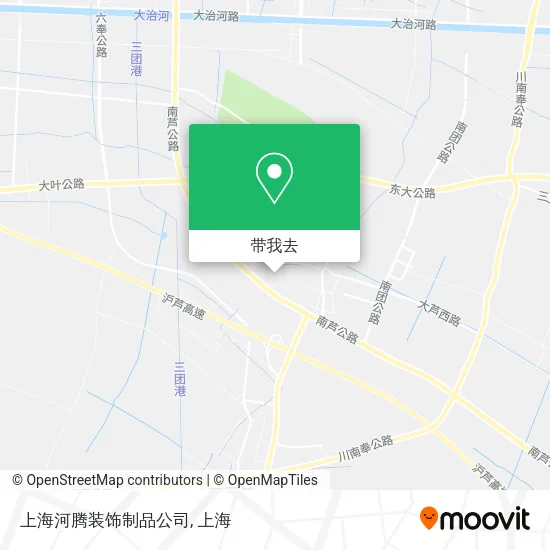 上海河腾装饰制品公司地图
