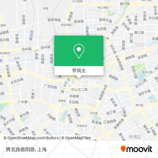 腾克路曲阳路地图