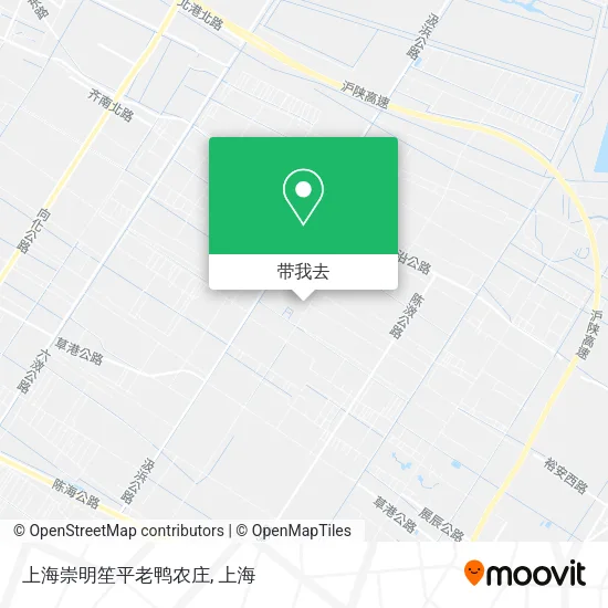 上海崇明笙平老鸭农庄地图