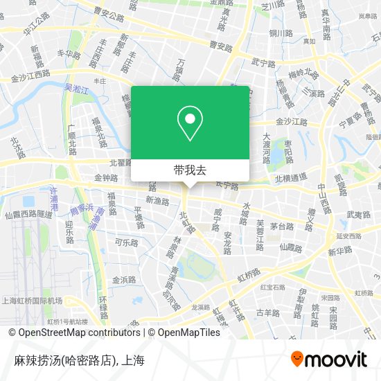 麻辣捞汤(哈密路店)地图