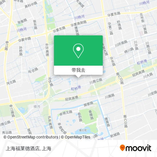 上海福莱德酒店地图