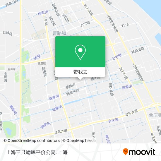 上海三只蟋蟀平价公寓地图