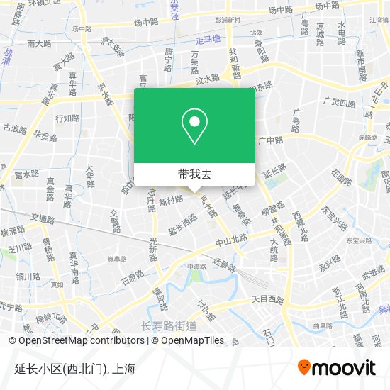 延长小区(西北门)地图
