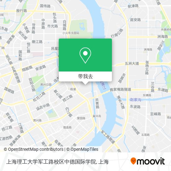 上海理工大学军工路校区中德国际学院地图
