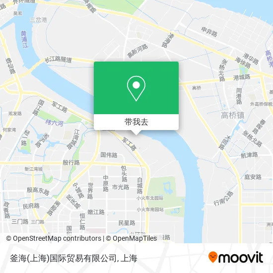 釜海(上海)国际贸易有限公司地图