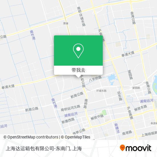 上海达运箱包有限公司-东南门地图