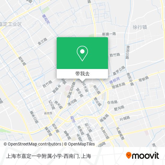 上海市嘉定一中附属小学-西南门地图